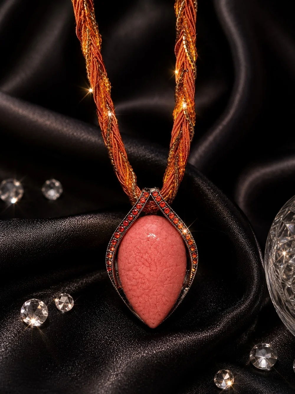 Luxury Designer-Inspired Turquoise Pendant Necklace Boutique Fashion Jewelry
